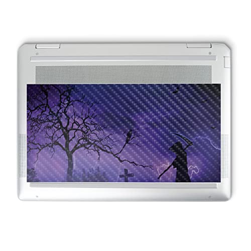 Image of MightySkins Carbon Fiber Skin Compatible with HP Spectre x360 14 inch (2022) Full Wrap Kit - Mystic Reaper | Protective, Durable Textured Carbon Fiber Finish | Easy to Apply | Made in The USA