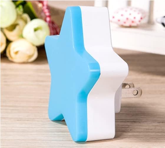 Longben Longben Energy Saving LED Light for Kids, Plug in Night Light, LightSensor, SmartLight, HallwayLights, WallLight, nightlight for Adult (Blue) photo 3