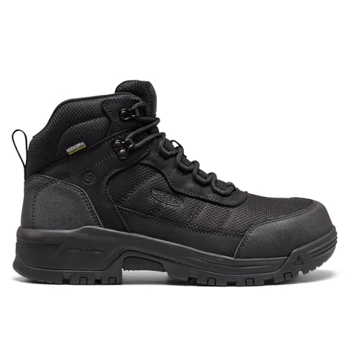 Image of KEEN Utility Men's Skokie Hiker Style Mid Height Composite Toe 90 Degree Waterproof Work Boots
