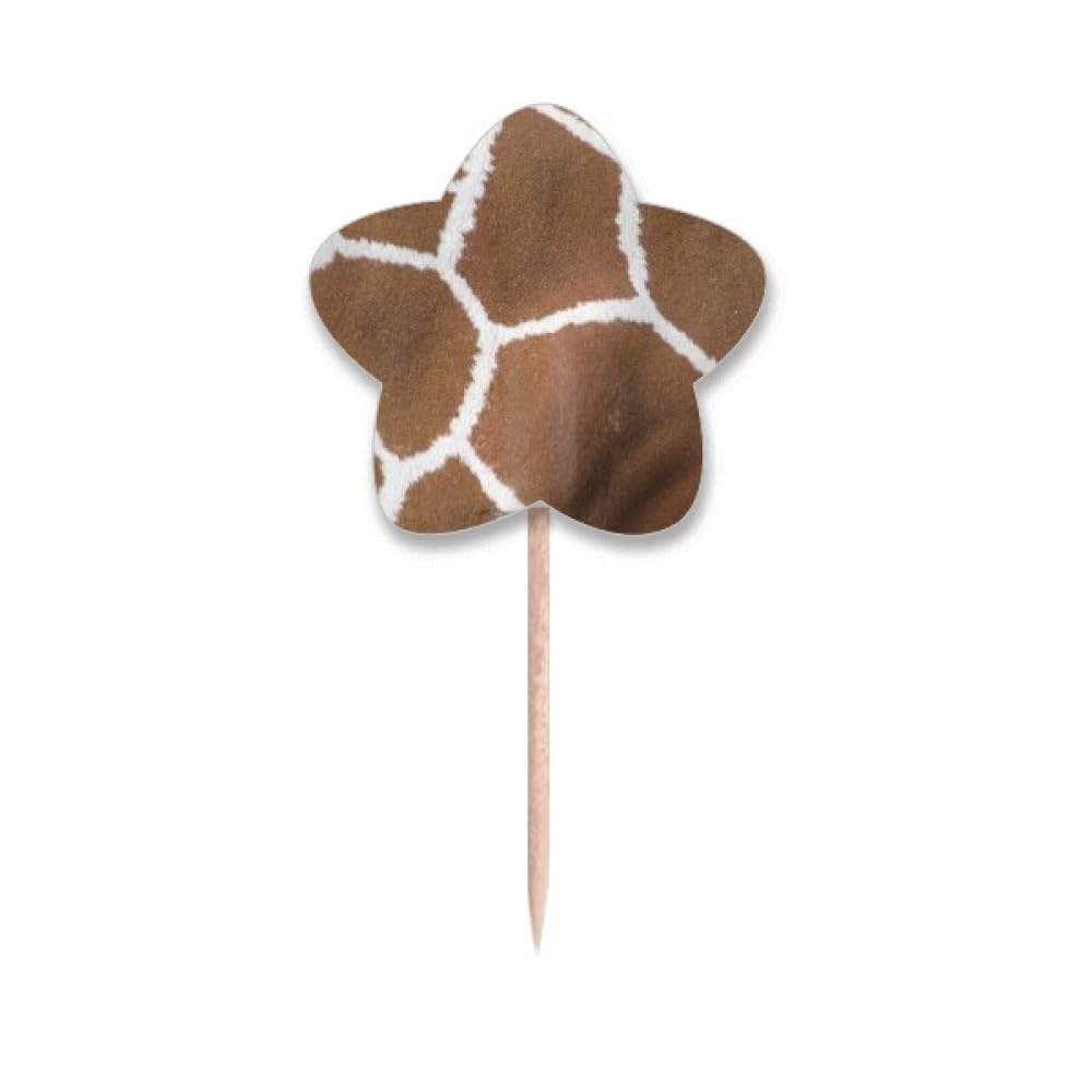 Cure-dents motif girafe plumes étoiles, un cadeau de créateur original pour la maison