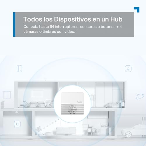 TP-Link Tapo H200 Smart IoT Hub, tot 64 schakelaars en sensoren of knoppen + 4 batterijcamera's of deurbellen, niet compatibel met Tapo-cameramodellen met voedingskabel, Kasa-thermostaat KE100 - Afbeelding 6
