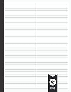 2 Column Notebook: Medium Ruled 2 Column Template | 8.5" x 11" | 110 Pages - 55 Blatt