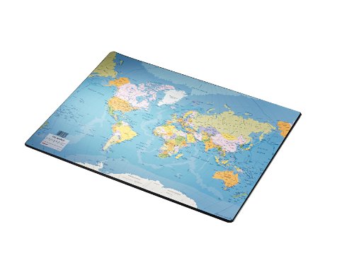Esselte Vade de escritorio, Mapa del mundo, 40x53cm, Plástico, Europost, 32186