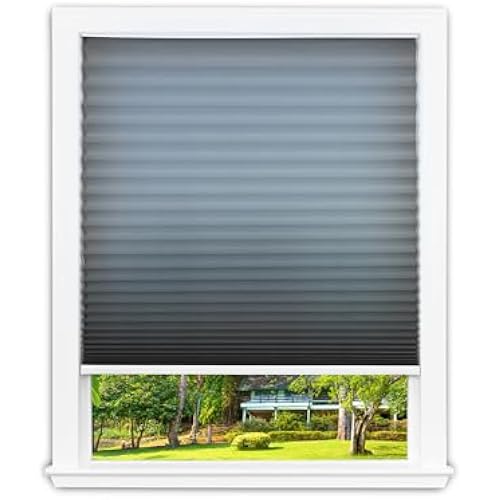 Redi Shade No Tools Easy Lift Cordless Light Filtering Gray Fabric Shade