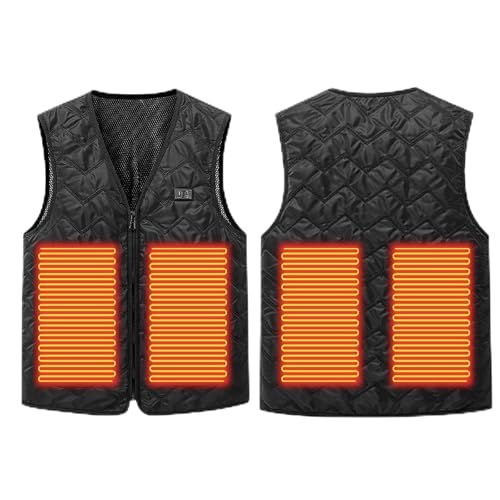 Gilet chauffant USB protection hiver veste thermique homme femme polyester