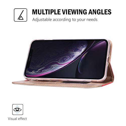 image for ProCase Wallet Case for iPhone XR, Folio Flip Case with Kickstand Card