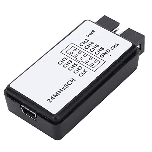 USB Logic Analyzer, USB Logic Analyzer Geräteset Mini Digital Pocket Size 8-Kanal-Eingangsspeicher 24MHz