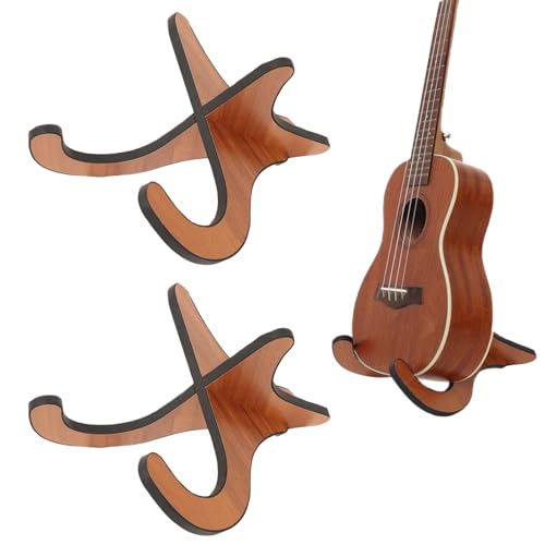 ACONDE 2 Stücke Gitarrenständer, Holz Ukulele Ständer, Ukuleleständer, für Mandoline Violine und Kleinere Gerätschaften (Nicht für Gitarre geeignet)