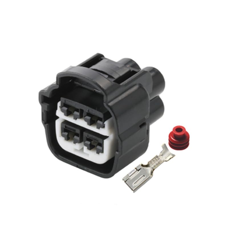 4 Pin 7283-7041-40 7282-7041-40 Waterproof Automotive Engine System Connector Sealed Auto Plug Socket for Toyota Fan - (Color Name: Female)