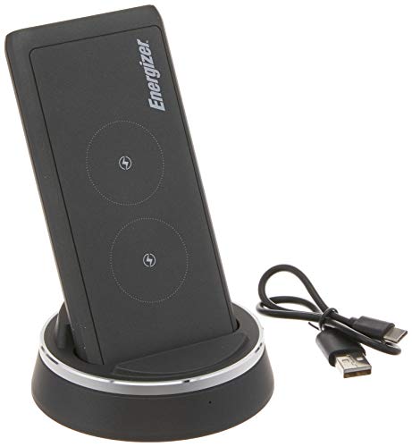 Energizer 2-in-1 Qi Wireless Power Bank with Charging Dock, 10000 mAh High Capacity, 18W Fast Charge, 5W/7.5W/10W Wireless Charging, USB-C Power Delivery, for iPhone, Samsung & More ï½œQE10006PQ