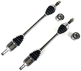 2 Front CV Axles & 2 Wheel Bearings Compatible with Club Car Carryall 295 & Bobcat 2200 2300 – Replaces Axle 103762201, 103296201, 102793701