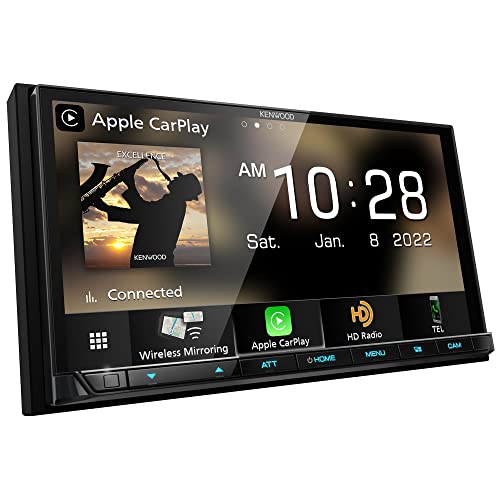 Kenwood Dmx908S Excelon 6.95 Inch Lcd Touchscreen Digital Multimedia Receiver, Wireless Apple Carplay And Android Auto, Double Din, Am/Fm Hd Radio, Bluetooth, Usb Port, Idatalink Maestro, Siriusxm #TOP4