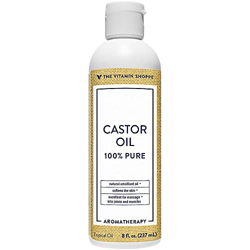 100 Pure Castor Oil Topical Massage Oil for Soft Skin (8 Fluid Ounces)