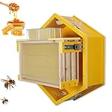 Qualità costruttiva durevole: realizzata in PVC ignifugo e acrilico ad alta trasparenza, questa arnia è meticolosamente realizzata con precisione CNC. Le cerniere in acciaio inossidabile e le guide rinforzate garantiscono un funzionamento fluido e forniscono un habitat affidabile for le api.