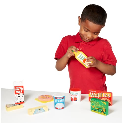 Melissa & Doug Fridge Food Wooden Play Food Kitchen Set - image 8
