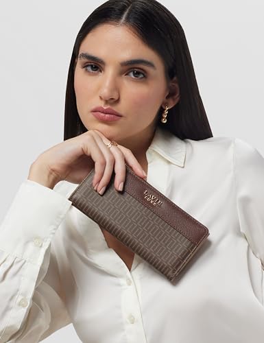 Image of Lavie Luxe Women's Mono Safain25 Bifold Zip Wallet |Gift For Ladies