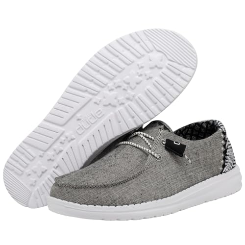 Image of HEYDUDE Women's Wendy Chambray | Women's Shoes | Women's Lace Up Loafers | Comfortable & Light-Weight