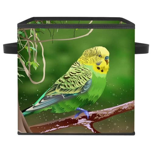 Boîte de rangement pliable avec poignées panier cube linge et jouets - 2
