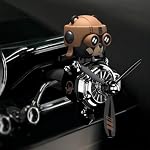 Generic Bear Pilot Car Air Freshener, Cute Rotating Propeller Air Outlet Airplane Car Vent Clip, Car Perfume Decoration Automotive Aromatherapy Ornament with 2pcs Aroma