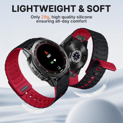 Image of Bandletic 22mm Quick Fit Band Compatible with Garmin Fenix 9 8 47mm Watch