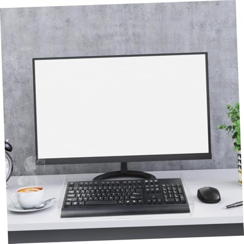 Cubierta para teclado de ordenador, protector acrílico antipolvo transparente de 49cm 6