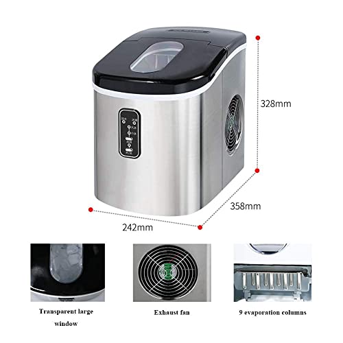 Máquina para hacer hielo con tanque 2.2L y 16kg en 24h miniatura 7