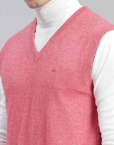 Image of Monte Carlo Off White Solid V Neck Sweater | Warm Woolen Pullover for Men | Soft Comfortable Knitted Winter Wear Sweater for Men's