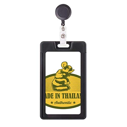 Porte-badge rétractable Thai Customs idéal pour le bureau et les transports