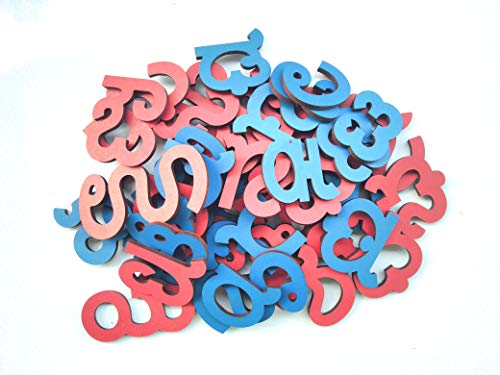 Image of Wooden Magnetic Kannada Letters