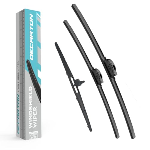 Wiper Blades Replacement for Honda Pilot 2009-2015 Windshield Wipers-3 Pieces of Car Front and Rear Window Wiper Blade by DECARTON - Used condition - CA$14.91