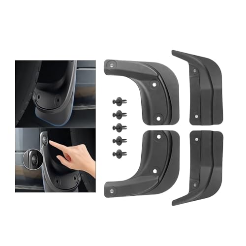 Guardabarros para coche Tesla Model 3 con protectores suaves antisalpicaduras 2