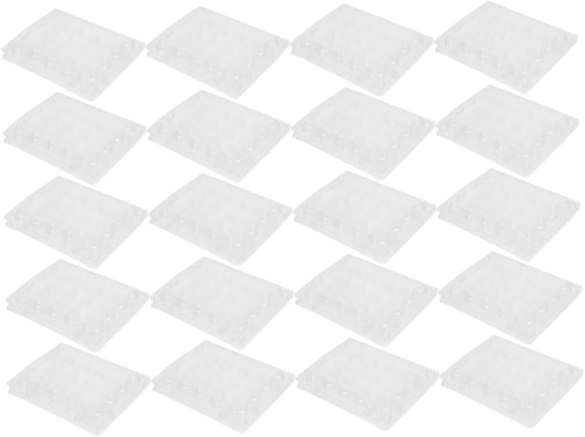 Angoily 20pcs Transparent Quail Holder Reusable Container for Storage Compact Design for Refrigerator and Kitchen Organization and Easy to Clean