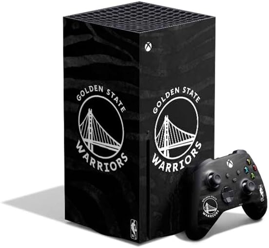 Skinit Decal Gaming Skin Compatible with Xbox Series X Bundle - Officially Licensed NBA Golden State Warriors Canvas Design