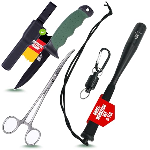 Zite Fishing Angel-Werkzeug-Set [Fischtöter mit Messer & Hakenlöser] Angelzubehör-Set Fische...
