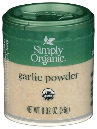Simply Organic Garlic Powder, Certified Organic, Kosher, Mini Spices, Allium Sativum L. | 0.92 Ounce (Pack of 1) Simply Organic Garlic Powder, Certified Organic, Kosher, Mini Spices, Allium Sativum L. | 0.92 Ounce (Pack of 1)