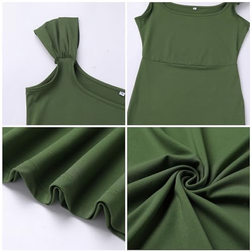 Image of ODIZLI Long Bodycon Dresses For Women Sexy Sleeveless Dress Cap Sleeve Maxi Cami Dresses for Women