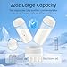 Portable Breast Milk Cooler for Travel, 22oz Large Capacity Breastmilk Chiller for Working Moms, 360° Cooling Keeps Milk Chilled 24 Hours, Includes 2 Baby Bottles, Breastfeeding Essentials