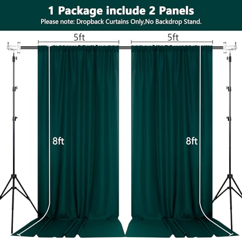 Cortinas pantalla fondo foto 10x8 ft verde hunter MEETSKY miniatura 2