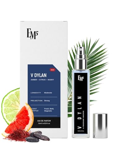 Image of EM5 V Dylan Perfume for Men | Aromatic Woody Fresh Fragrance | Eau De Parfum Spray | Luxury Gift for Him | 15 ml