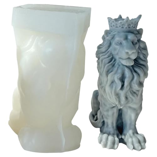 Molde de silicona en forma de león - Delicioso hielo 3D, bandeja de horno creativa reutilizable para hacer hielo | Herramienta multifuncional para hacer bebidas