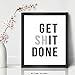 Chsdec Lettering Typography Inspirational Success Art Print Get Shit Done Quote Inspired Poster，Classroom Gym Motivation 12