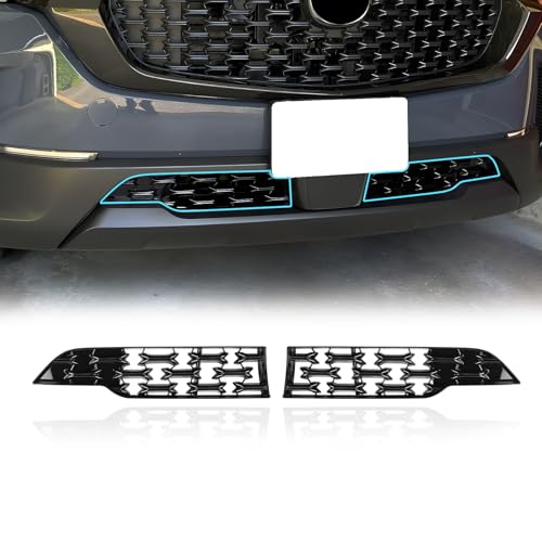 Image of LUWU Front Grill Mesh Compatible With 2023 2024 2025 2026 Mazda CX-50 Front Mesh Grill Inserts Trims Front Mesh Grille Cover Guard for 2026 2025 Mazda CX50 Car Exterior Accessories ABS Material, 2PCS