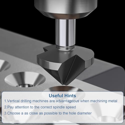 Countersink Drill Bit HSS 6542 90° 30mm Chamfer Cutter 3-Flute High-Speed Steel Positioning Drill Bit Compatible with Bosch DeWalt Makita Wood Metal Steel Stainless Steel Machine Tools 6 Countersink Drill Bit HSS 6542 90° 30mm Chamfer Cutter 3-Flute High-Speed Steel Positioning Drill Bit Compatible with Bosch DeWalt Makita Wood Metal Steel Stainless Steel Machine Tools - Image 6
