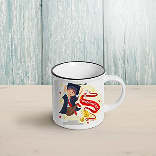 Mug Lover - Congratulations! - (Hers - ENGLISH) - Mug gift idea with envelope, greeting card and organza pouch - Image 3