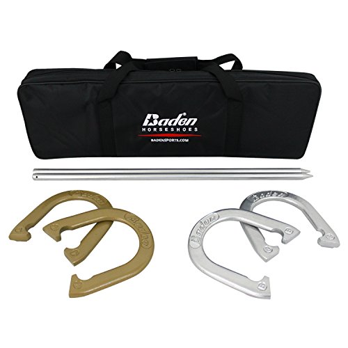 Baden Champions Horseshoes Set-Forged Steel with Carry Case