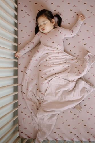 Image of GUNAMUNA Cloud Baby Blanket | Bamboo Rayon | Ultra-Soft Toddler Blanket | 1 TOG | 57 inch x 39 inch | Girl Dog