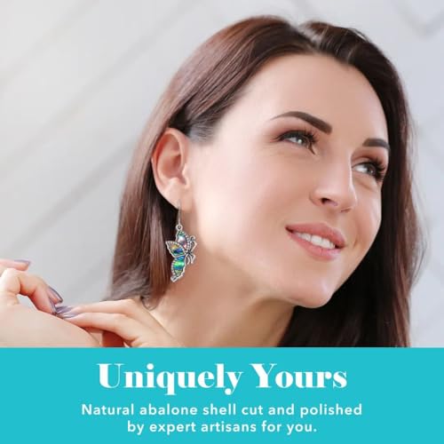 Abalone Shell Earrings for Women - Butterfly Jewelry Anniversary Birthday Engagement Birthday Gifts for Her3