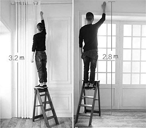 Bibliothèque escabeau en bois pliable multifonctions pour la maison