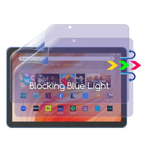 2-Pack New 2023 Fire HD 10 Screen Protector,Anti Blue Light Screen Protector Designed for Fire HD 10 Tablet 10.1" (13th Generation,2023 Release),Eyes Protection & Anti Glare & Anti Fingerprint Filter