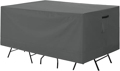 Miniatura 86 de ABCCANOPY Funda universal para mesa auxiliar de patio, para exteriores, pequeña cubierta impermeable y a prueba de polvo, marrón beige, 42 x 24 x 18